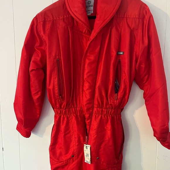 COLMAR Sportswear Red Snowsuit Vintage Made In Italy Size Large USA 8 - Picture 4 of 16